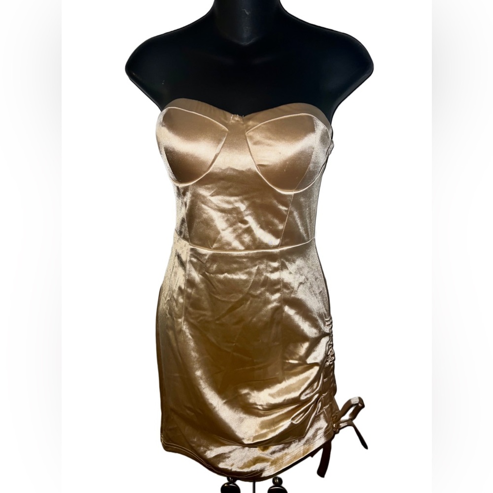 💜Ladies Strapless Dress